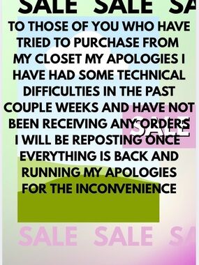 Sale Announcement Graphic - Bold Text Overlay